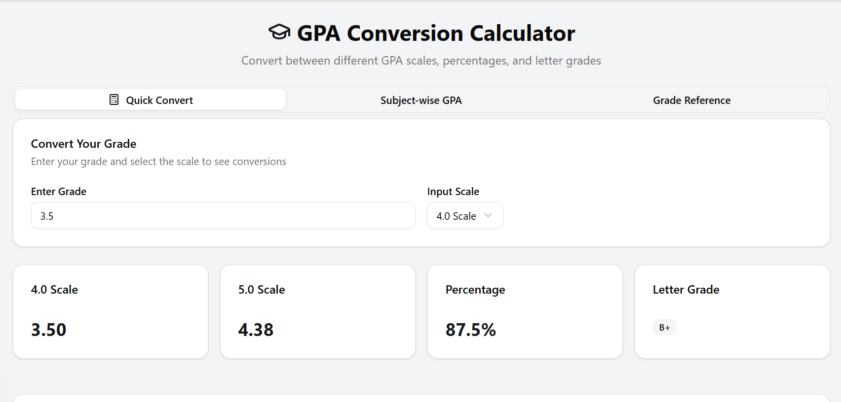 Calculator - GPA Generator