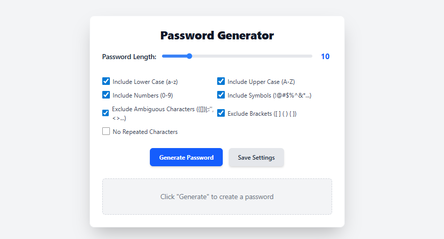 Calculator - Password Generator
