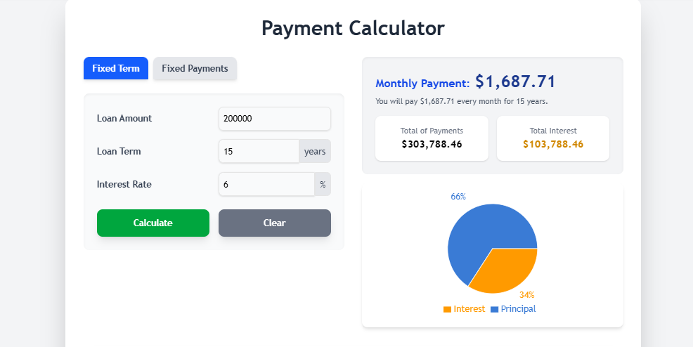 Calculator - Payment Calculator